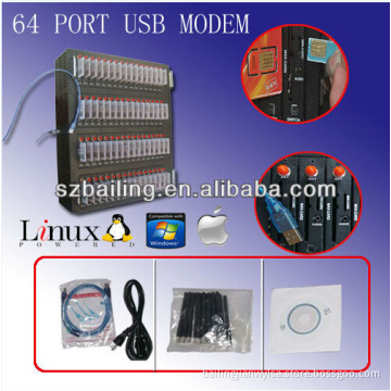 64 SIM Slot GSM Modem Pool for Bulk SMS/MMS/Calls Sending, Modem Pool